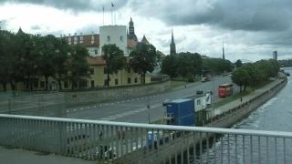 リガを流れる大きな川です