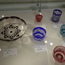 江戸切子の展示