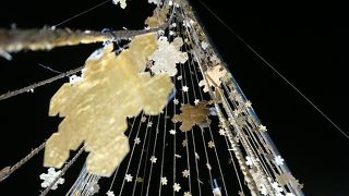 金箔で出来た雪の結晶が綺麗です!!