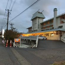 日本海をのぞむ少し古めかしい旅館です。