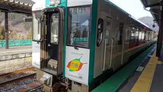 2両編成のワンマン電車