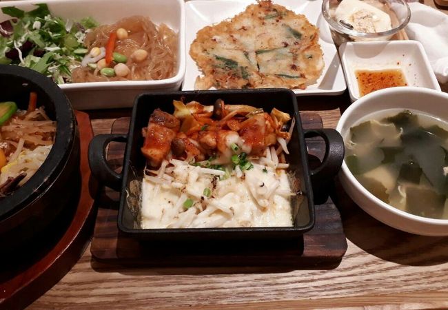 韓国料理で満腹