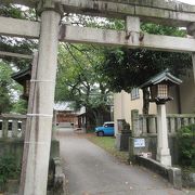 寺町にある神社です。