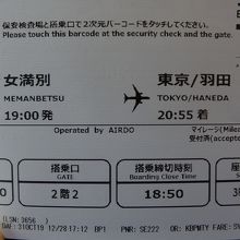 今回の航空チケット！