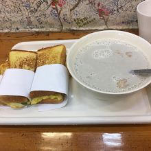 スペシャルトースト＆温豆乳
