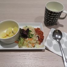 ヴァンター空港のラウンジで。