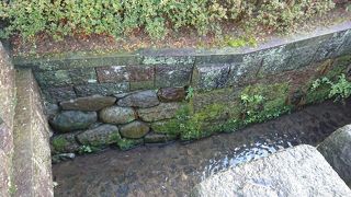 尾山神社鳥居の足元の遺構!!