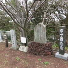 見晴台にある与謝野鉄幹