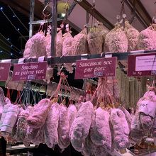 ソシソン(乾燥ソーセージ)のお店