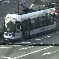 部屋から見えた路面電車