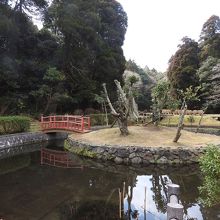 石出堰親水公園の風景