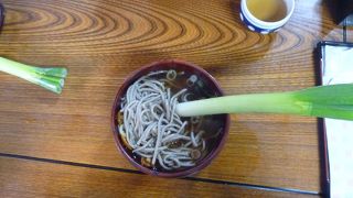 当地の名物「ねぎそば」体験