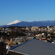 富士山神社の富士塚から富士山を眺めました