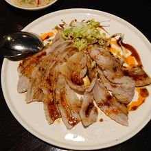 豚肉料理です。