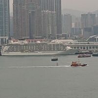 16階から　香港湾をみる。映画の世界が目の前