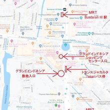 グランドインドネシア・アクセス地図