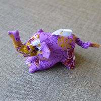 チェックイン時にプレゼントされた象さんをパチリ