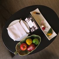 ウェルカムフルーツ＆スイーツが届けられました