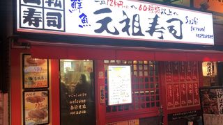 格安で食べれる回転寿司