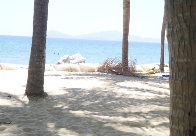 のんびりしたビーチ。