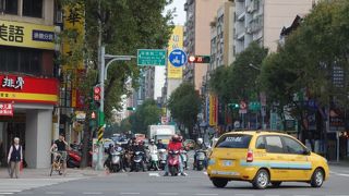 雙連駅の近くを南北へのびる道路