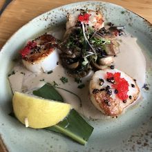 ホタテのクリーム煮は美味しい