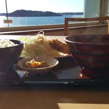 浜名湖を見ながらの食事