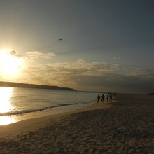 オフシーズン・・穏やかな夕暮れの風景。