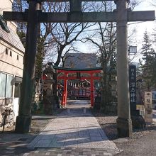 深志神社　入り口(正面)鳥居