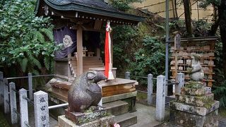 狛鼠がかわいい神社