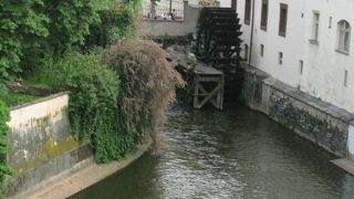 結構大きな水車