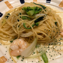 海老と野菜のクリームソース