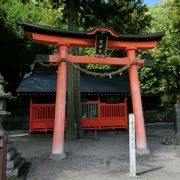 奈良井宿の端にある神社