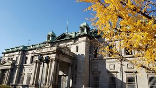 銀杏と緑青のコントラスト