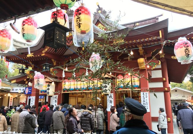 ◉川西英・神戸百景・No.75 柳原十日戎◉額装つき◉29内24