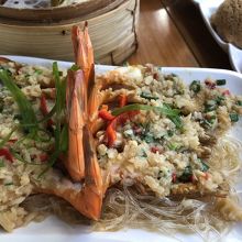 ハワイ限定ガーリックシュリンプ