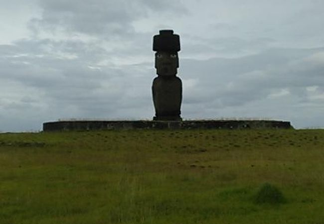 目があるモアイ：アフ・コテリク（世界遺産の構成資産）