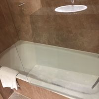 バスタブの底に青い色素沈着がありました。