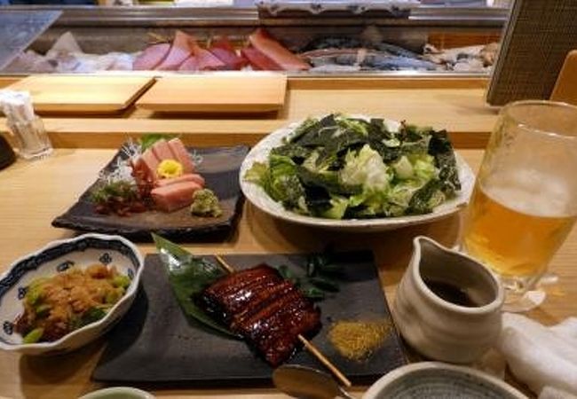 築地日本海の夕食　キャバクラ クロノス