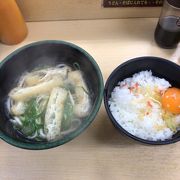 天六うどんで「かけこみ朝食２５０円」を