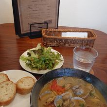 あさりとトマトのスープスパゲッティ、寒い冬にお勧め