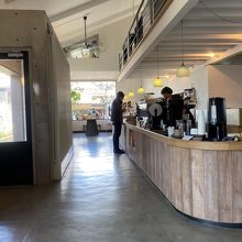 店内のカウンター