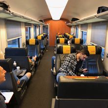 ビジネスクラス車両。