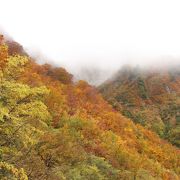 山の紅葉がきれいで有名