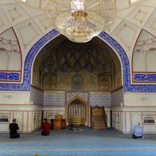 ボラハウズ・モスクのミフラーブがある部分。