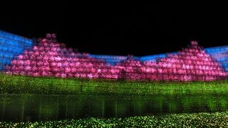 混雑時のプロジェクションマッピングはここがベストポジション☆