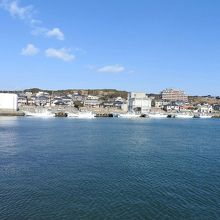 外川漁港の風景