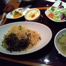 スパゲッティランチ。