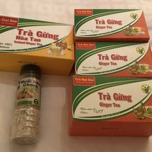 ジンジャーティーとレモン塩