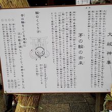 芽の輪くぐりのお作法